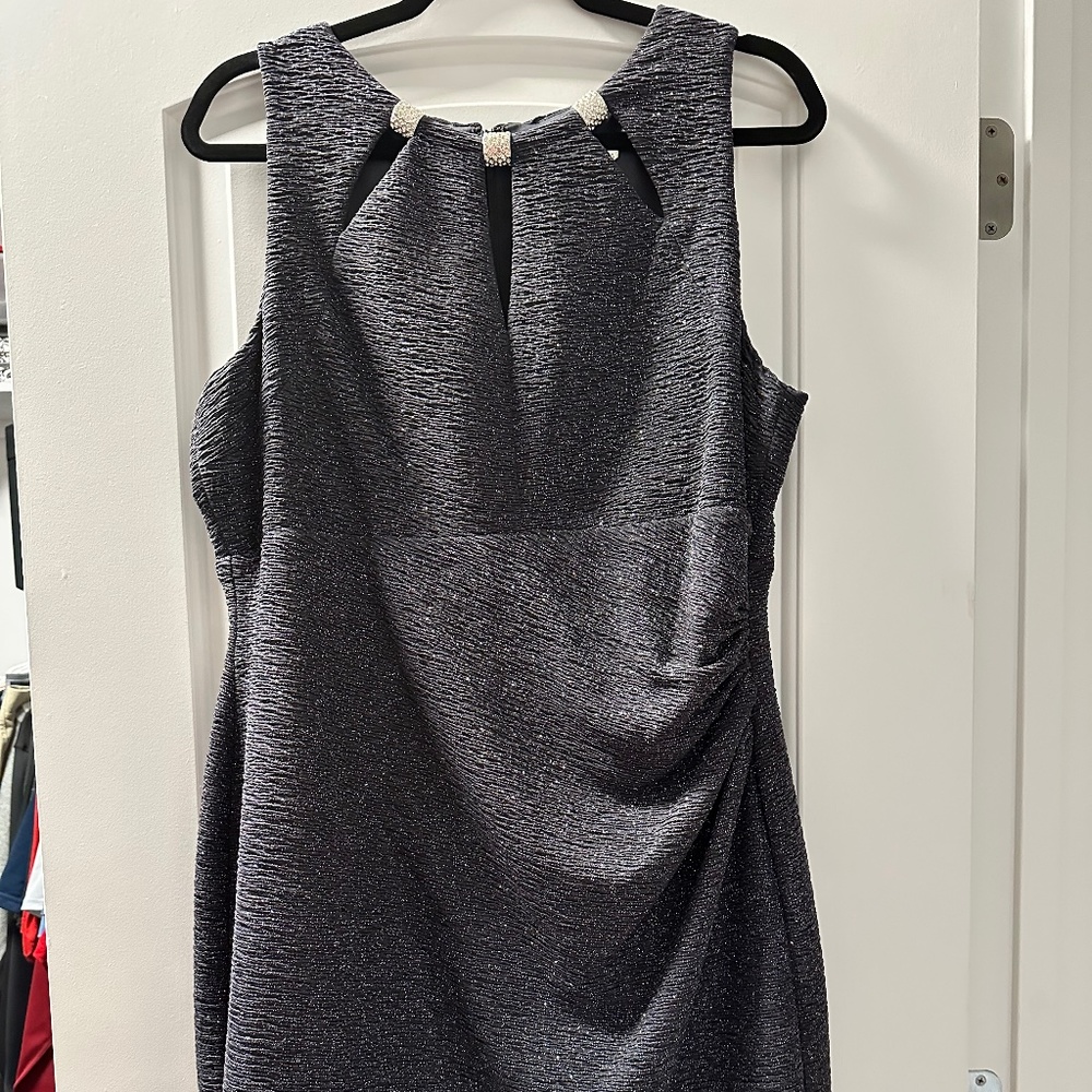ELIZA  J fancyglitter dress dark grey